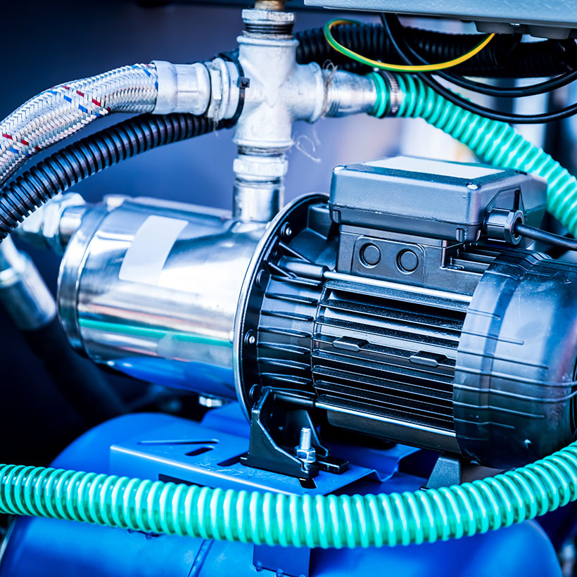 Close up of a industrial pump